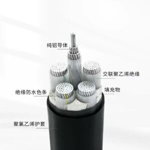 yjlv 0.6/1kv crosslinked aluminum core power cable wire
